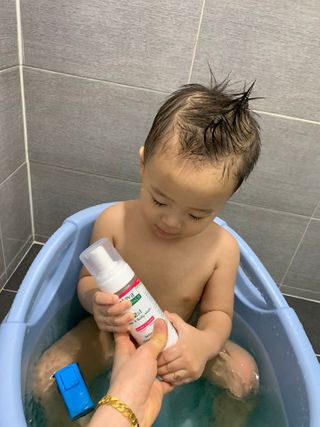 알레바 내츄럴 2in1 헤어 바디워시 — 5점을 준 리뷰어가 2021년 2월 올린 사용 사진