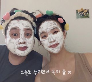 리더스코스메틱 리더스 밀크 스폰지 마스크 — 4.5점을 준 리뷰어가 2021년 6월 올린 사용 사진