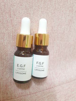랑팡 EGF+FGF 10ppm 리포좀 앰플 원액 10ml — 5점을 준 리뷰어가 2021년 9월 올린 사용 사진