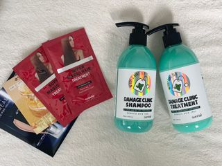 썸헤어 / SUMHAIR 썸헤어 데미지 클리닉 샴푸+트리트먼트 네롤리&민트티 — 5점을 준 리뷰어가 2021년 5월 올린 사용 사진