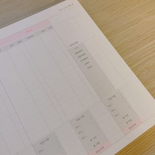 리훈 오늘쓰임 가계부 1년용 — 5점을 준 리뷰어가 2021년 7월 올린 사용 사진