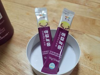 [몸엔용] 전국 이마트 런칭 신상, 아침을 깨우는 녹용 아침녹용 10g x 28포 — 5점을 준 리뷰어가 2021년 7월 올린 사용 사진
