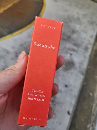 스킨큐어 산다화 카멜리아 안티 링클 멀티밤 — 5점을 준 리뷰어가 2022년 10월 올린 사용 사진