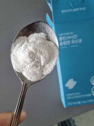 클린24시간 슬림앤유산균 1박스 (3.5g X 15포) — 4점을 준 리뷰어가 2022년 10월 올린 사용 사진
