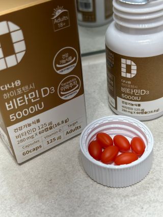 (NEW)다나음 하이포텐시 비타민D3 5000IU(60정/2개월분) — 5점을 준 리뷰어가 2023년 9월 올린 사용 사진