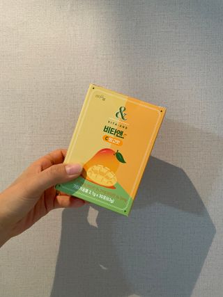 비타앤C 레몬맛, 망고맛 — 5점을 준 리뷰어가 2021년 7월 올린 사용 사진