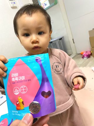 푸름웰니스 라바 쑥쑥구미 36g — 5점을 준 리뷰어가 2022년 3월 올린 사용 사진