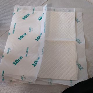 아베크 펫 와이드 프리미엄 중형 애견 강아지 배변 패드 54매 1팩 45g — 4점을 준 리뷰어가 2021년 7월 올린 사용 사진