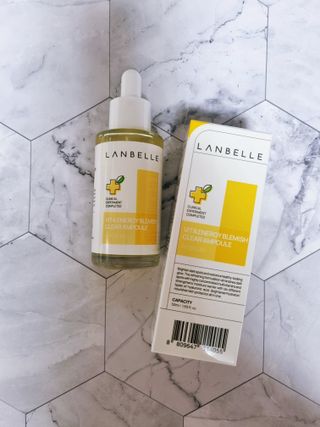 랑벨 비타 에너지 잡티 앰플 50ml 고농축 비타민, 저자극, 수분 촉촉, 미백 앰플 — 5점을 준 리뷰어가 2022년 4월 올린 사용 사진
