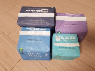 블루블루 유기농 순면 커버 생리대 — 4점을 준 리뷰어가 2021년 1월 올린 사용 사진