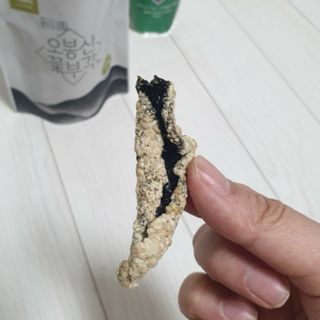 오봉산꽃부각 [만나식품] 오봉산 꽃부각 3가지 맛(오리지널, 새우맛, 매운고추맛) — 5점을 준 리뷰어가 2023년 1월 올린 사용 사진