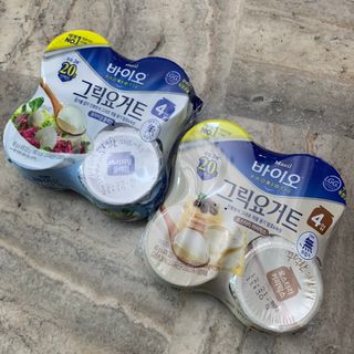 매일바이오 그릭요거트 오리지널 플레인 4개, 로스터리 커피믹스 4개 — 5점을 준 리뷰어가 2021년 12월 올린 사용 사진