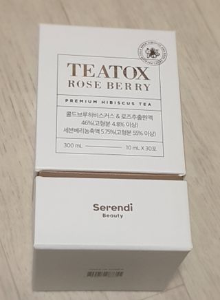 세렌디뷰티_이너뷰티 티톡스 로즈 베리 — 4점을 준 리뷰어가 2021년 3월 올린 사용 사진