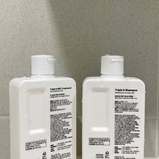 트리플에스 탈모 샴푸 275ml + 실크 트리트먼트 275ml — 4점을 준 리뷰어가 2021년 2월 올린 사용 사진