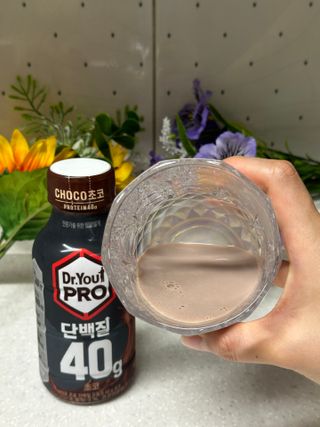 닥터유 프로 단백질 드링크 40g 초코 닥터유 프로 단백질드링크 40g 초코 — 5점을 준 리뷰어가 2024년 9월 올린 사용 사진