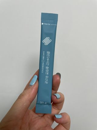 클린24시간 슬림앤유산균 1박스 (3.5g X 15포) — 5점을 준 리뷰어가 2022년 10월 올린 사용 사진