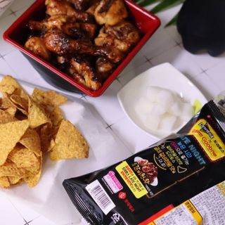 롯데제과 도리토스 갈비천왕치킨맛 X 굽네 갈비천왕 — 5점을 준 리뷰어가 2021년 7월 올린 사용 사진