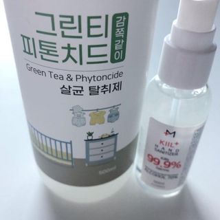 [엠메이데이] 그린티 피톤치드 감쪽같이 500ml + 손소독액 50ml — 5점을 준 리뷰어가 2022년 3월 올린 사용 사진