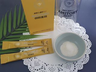 주식회사 씨크릿비에프랩 마시는 아미노산 아미토리 열대과일맛 14포 [1포, 5g / 보틀증정] — 5점을 준 리뷰어가 2023년 2월 올린 사용 사진