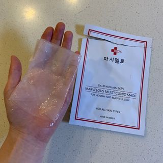 닥터마시멜로 마블러스 멀티 클리닉 마스크 — 5점을 준 리뷰어가 2021년 2월 올린 사용 사진