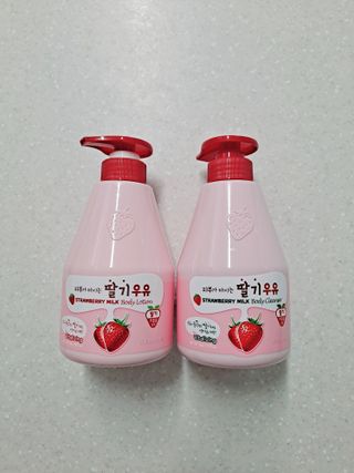 [과일나라] 피부가 마시는 딸기우유 바디클렌저&바디로션 — 5점을 준 리뷰어가 2022년 2월 올린 사용 사진