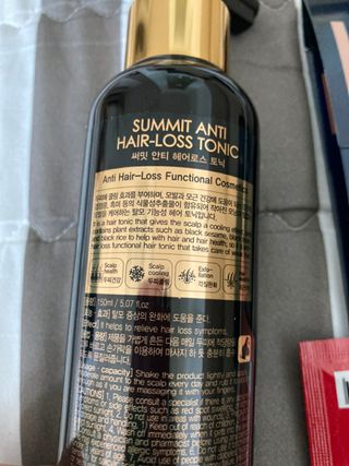 썸헤어 / SUMHAIR 썸헤어 써밋 안티 헤어로스 토닉 — 4.5점을 준 리뷰어가 2021년 5월 올린 사용 사진