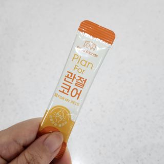 비쥬프렌즈 플랜 츄츄&건강 코어(장/관절/피모 분말) — 4.5점을 준 리뷰어가 2022년 9월 올린 사용 사진