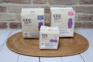 N[템포] 템포 패드 내추럴 순면 생리대 SET(중형 슬림 + 대형 + 라이너) — 5점을 준 리뷰어가 2024년 2월 올린 사용 사진