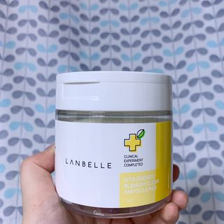 랑벨 비타 에너지 잡티 앰플 패드 65매 (투명하고 밝은 얼굴 광채패드) — 5점을 준 리뷰어가 2022년 6월 올린 사용 사진