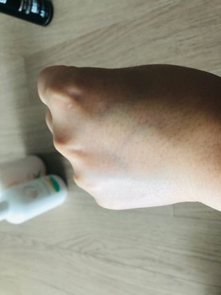 mom e 맘이 내추럴 베이비 케어 샴푸앤바스+로션 — 3.5점을 준 리뷰어가 2021년 1월 올린 사용 사진