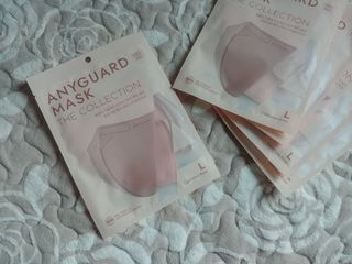 애니가드 셋업마스크 4컬러 각 10매입 [크리미베이지, 캐시미어로즈, 초콜렛브라운, 미드나잇네이비] — 5점을 준 리뷰어가 2022년 2월 올린 사용 사진
