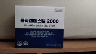 바른비타민 옵티엠에스엠2000 1박스 60포 관절 연골 복합건강기능식품 — 5점을 준 리뷰어가 2021년 6월 올린 사용 사진