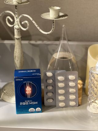 [경남제약헬스케어]케어플러스 관절엔 MSM 1000mg 60정/1개월분/관절/뼈/연골 영양/비타민D+아연/1일2정 — 5점을 준 리뷰어가 2024년 1월 올린 사용 사진