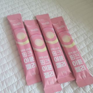 [인디닥터] 면역 생생 핑크 이뮨 젤리 — 5점을 준 리뷰어가 2022년 4월 올린 사용 사진