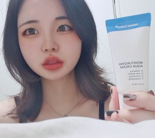 더마포레스트 모이스처라이징 아쿠아크림 / 수분크림 히알루론산 펩타이드 보습 미백 주름개선 — 5점을 준 리뷰어가 2021년 7월 올린 사용 사진