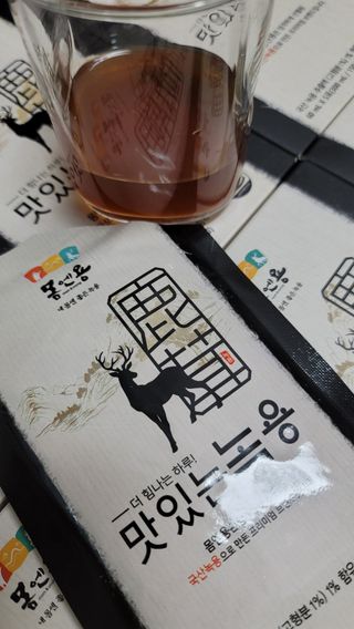 [몸엔용] 과일을 넣어 국산녹용을 맛있게 60ml x 30포 — 5점을 준 리뷰어가 2021년 6월 올린 사용 사진