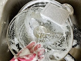 심플리오리빙 어니스트 주방세제 본품 500ml + 리필 900ml (코코넛향) — 5점을 준 리뷰어가 2022년 6월 올린 사용 사진
