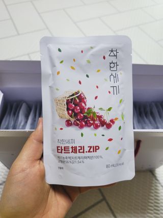 헬스업 착한세끼 타트체리 — 5점을 준 리뷰어가 2021년 5월 올린 사용 사진