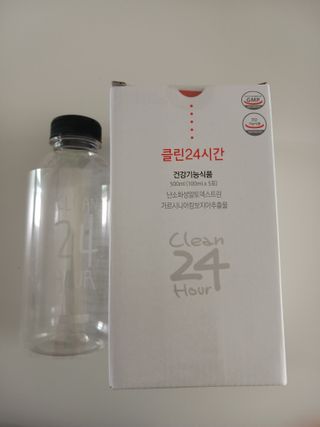 클린24시간 1BOX(5포) + 전용보틀(500ml) — 5점을 준 리뷰어가 2023년 6월 올린 사용 사진