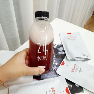 클린24시간 1BOX(5포) + 전용보틀(500ml) — 4점을 준 리뷰어가 2022년 9월 올린 사용 사진