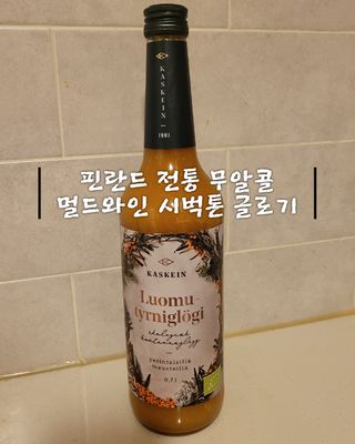 H365 [Kaskein Luomutyrniglögi] 핀란드 전통 무알콜 멀드와인 시벅톤 글로기 — 5점을 준 리뷰어가 2021년 4월 올린 사용 사진