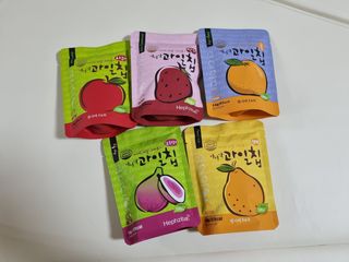 아비삭과일칩 5종 /딸기,사과,배,귤,무화과 5종 — 4점을 준 리뷰어가 2021년 4월 올린 사용 사진