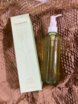 스킨큐어 산다화 순한 클렌징 동백 오일 200ml — 5점을 준 리뷰어가 2023년 4월 올린 사용 사진