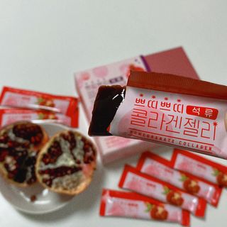 헬스업_쁘띠쁘띠석류콜라겐젤리_20g x 14포 — 5점을 준 리뷰어가 2021년 2월 올린 사용 사진