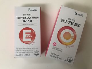 인디닥터 면역 생생 핑크 이뮨 젤리 + 타이탄 BCAA 프로틴 젤리스틱 — 5점을 준 리뷰어가 2022년 4월 올린 사용 사진