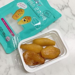 해뜨온 껍질없는 한입아이스 군고구마 120g x 4개 — 5점을 준 리뷰어가 2021년 9월 올린 사용 사진