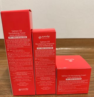 아이앤립 / EYENLIP 아이앤립 연어오일 리바이탈라이징 토너+앰플+크림 3종 세트 — 5점을 준 리뷰어가 2021년 5월 올린 사용 사진