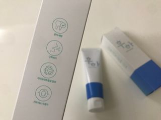 [심폐소생소] 무불소 임산부 천연 치약 — 5점을 준 리뷰어가 2021년 12월 올린 사용 사진