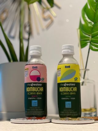 더그레잇티 콤부차 [매일유업] 더그레잇티 44kcal 콤부차 300ml *12개입 (오리지널 6개+베리리치 6개) — 5점을 준 리뷰어가 2023년 7월 올린 사용 사진