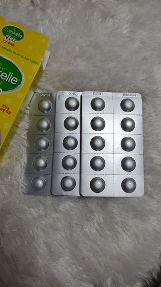 컬처렐 LGG 어린이 유산균 키즈츄어블 1개월분 — 5점을 준 리뷰어가 2021년 1월 올린 사용 사진